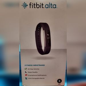 Fitbit Alta Fitness Tracker, Plum/Silver - Sm. (5.5" - 6.7")